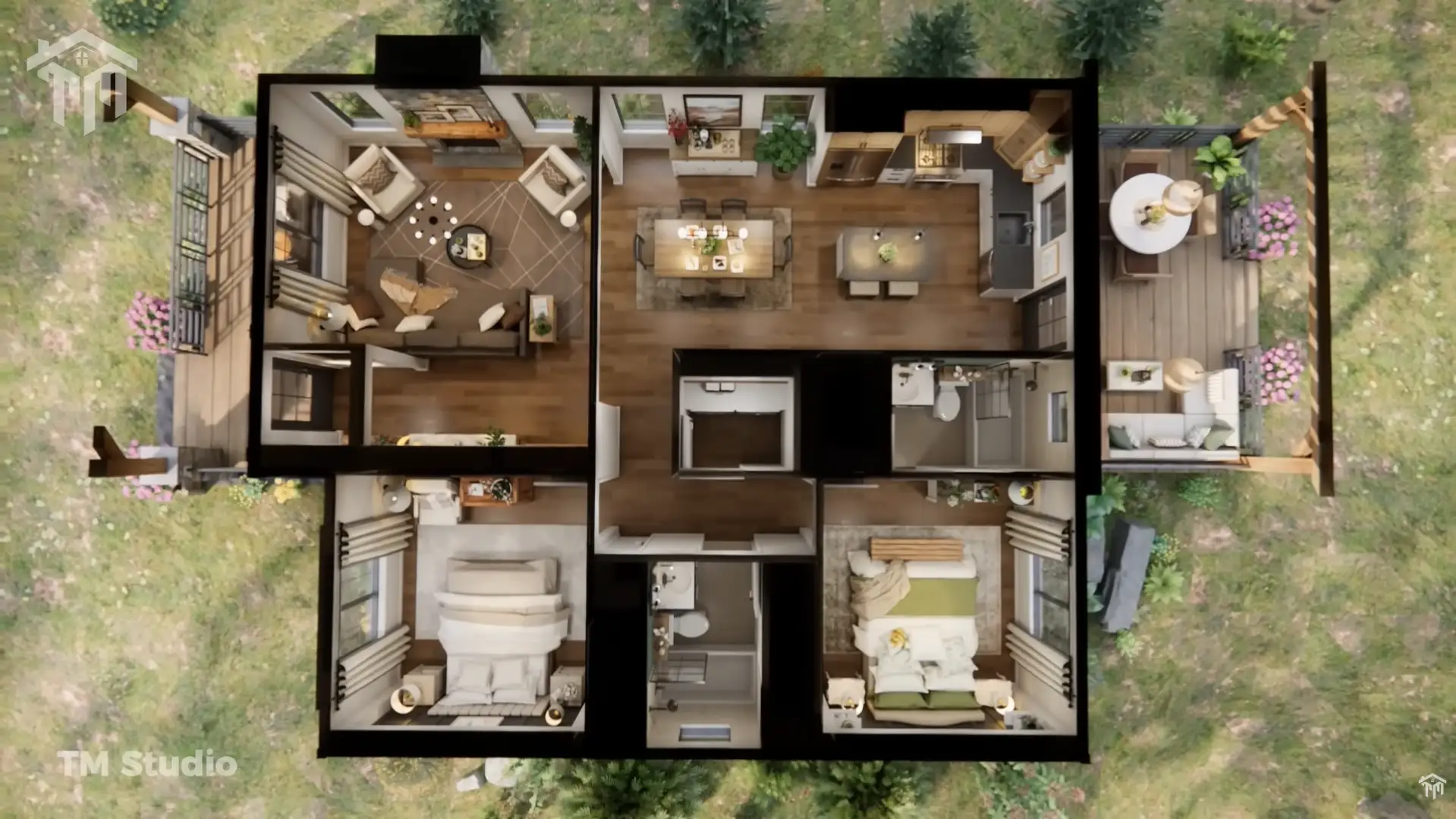 tm studio This COZY Small Home Will Make Your Heart MELT | A One-Level Masterpiece! floor plan