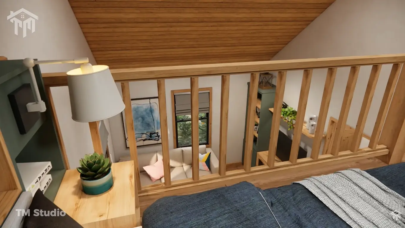 tm studio 2 bedroom house plan with loft bedroom