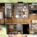 tm studio 2 bedroom house cross section