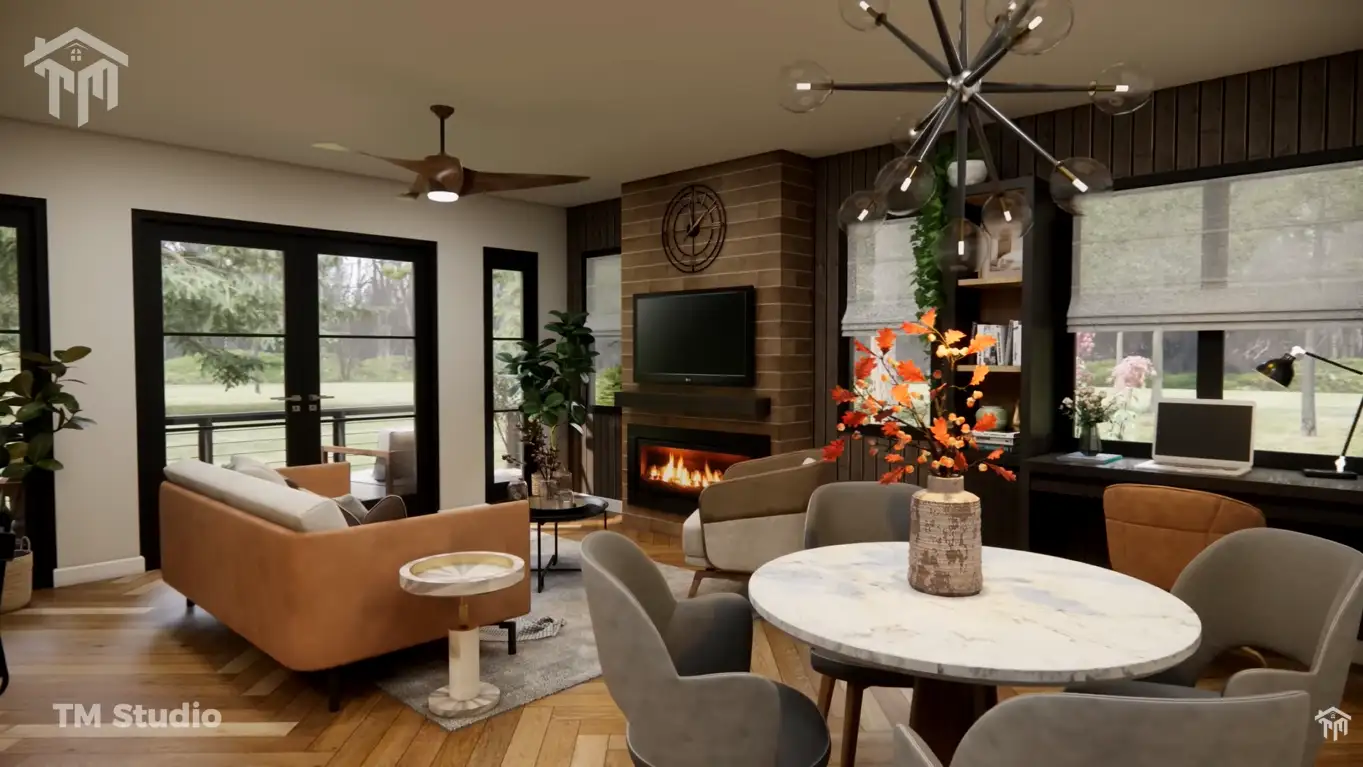 tm studio The PERFECT Cozy Layout for a Small Modern Home