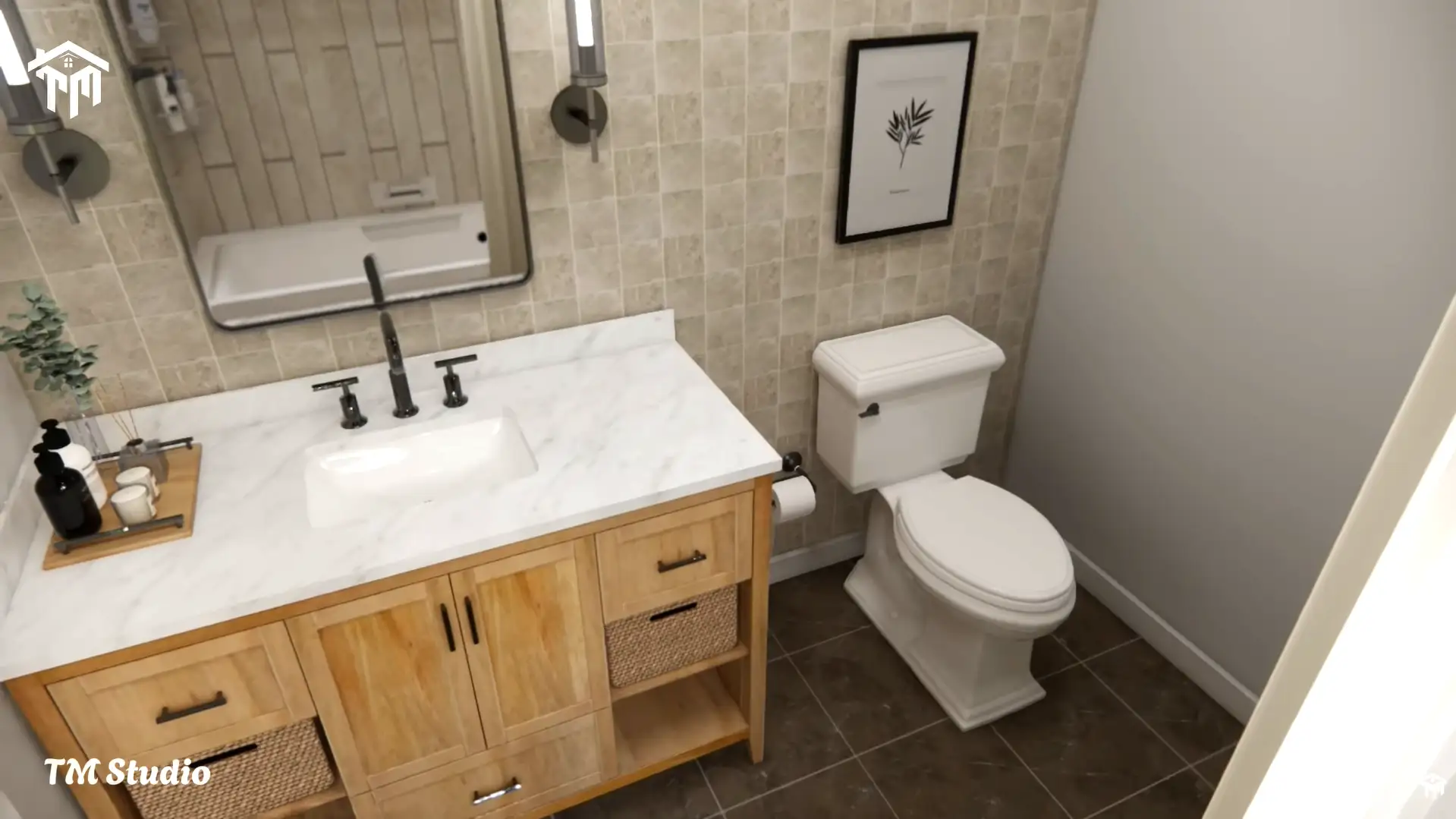 29'x36' (9x11m) What An Amazing Cabin Home | Cozy & Charm | 2-Bedroom Small House Floor plan TM Studio small house design