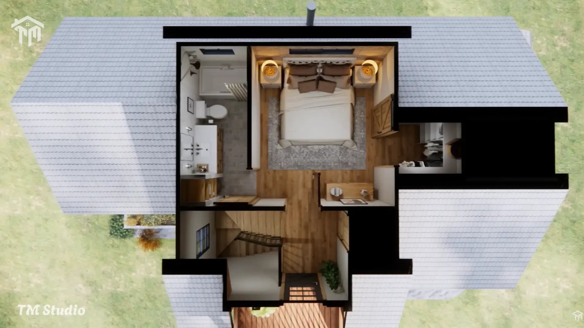 tm studio 2nd floor cross section