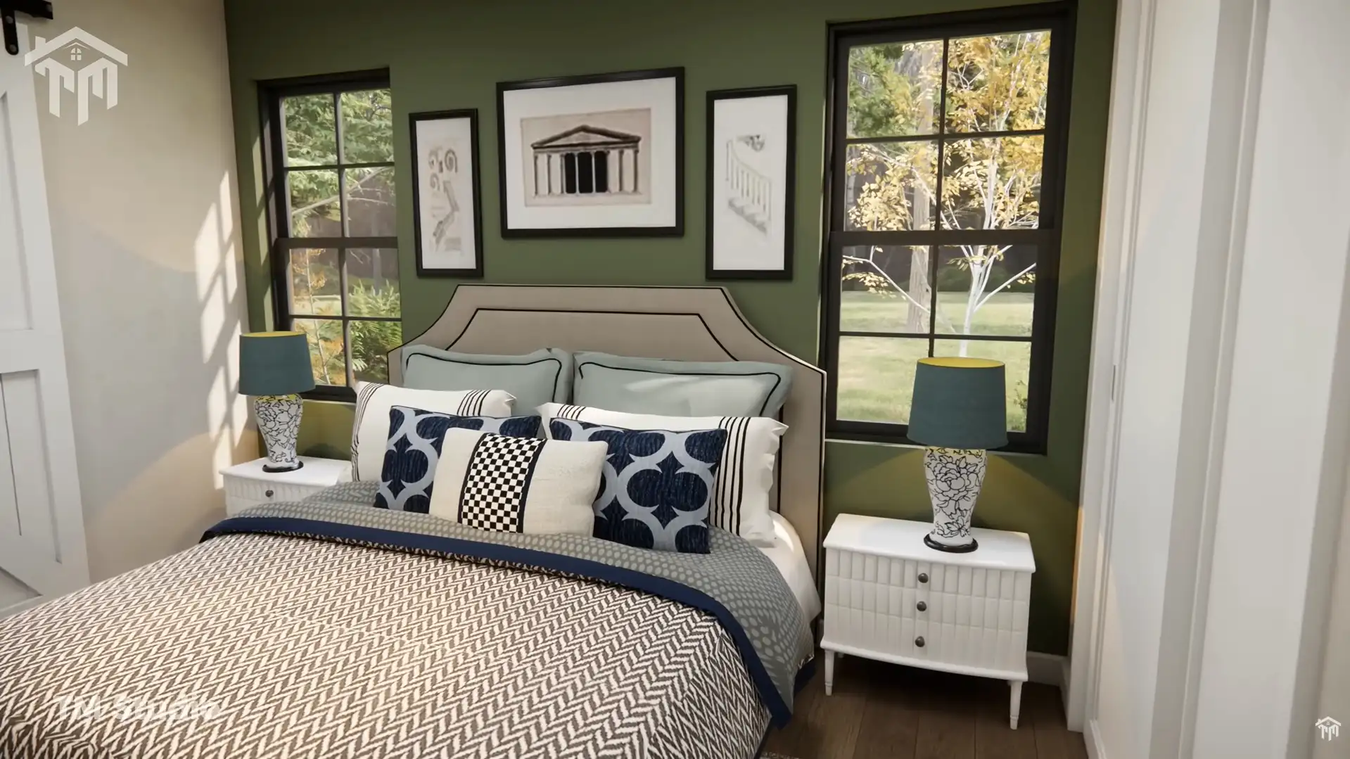 TM Studio 2 bedroom cottage house floor plan
