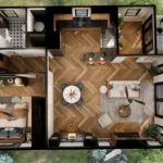 tm studio The PERFECT Cozy Layout for a Small Modern Home