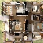 Tm studio house plans 2 bedroom