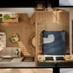 tm studio 2 bedroom house plan with loft bedroom