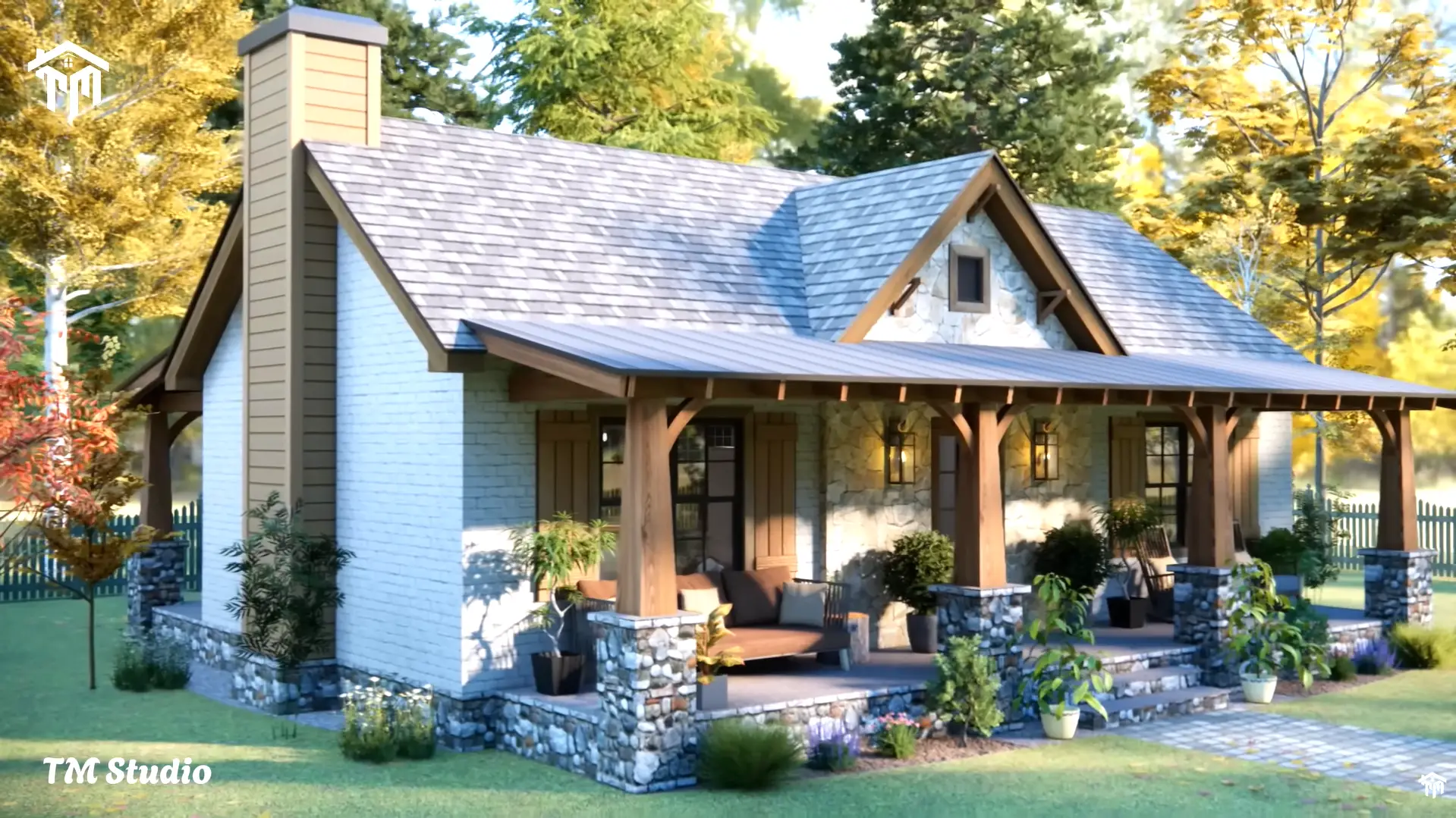 36'x26' (11x8m) Charming 2-Bedroom Cottage: Perfect for Small Families