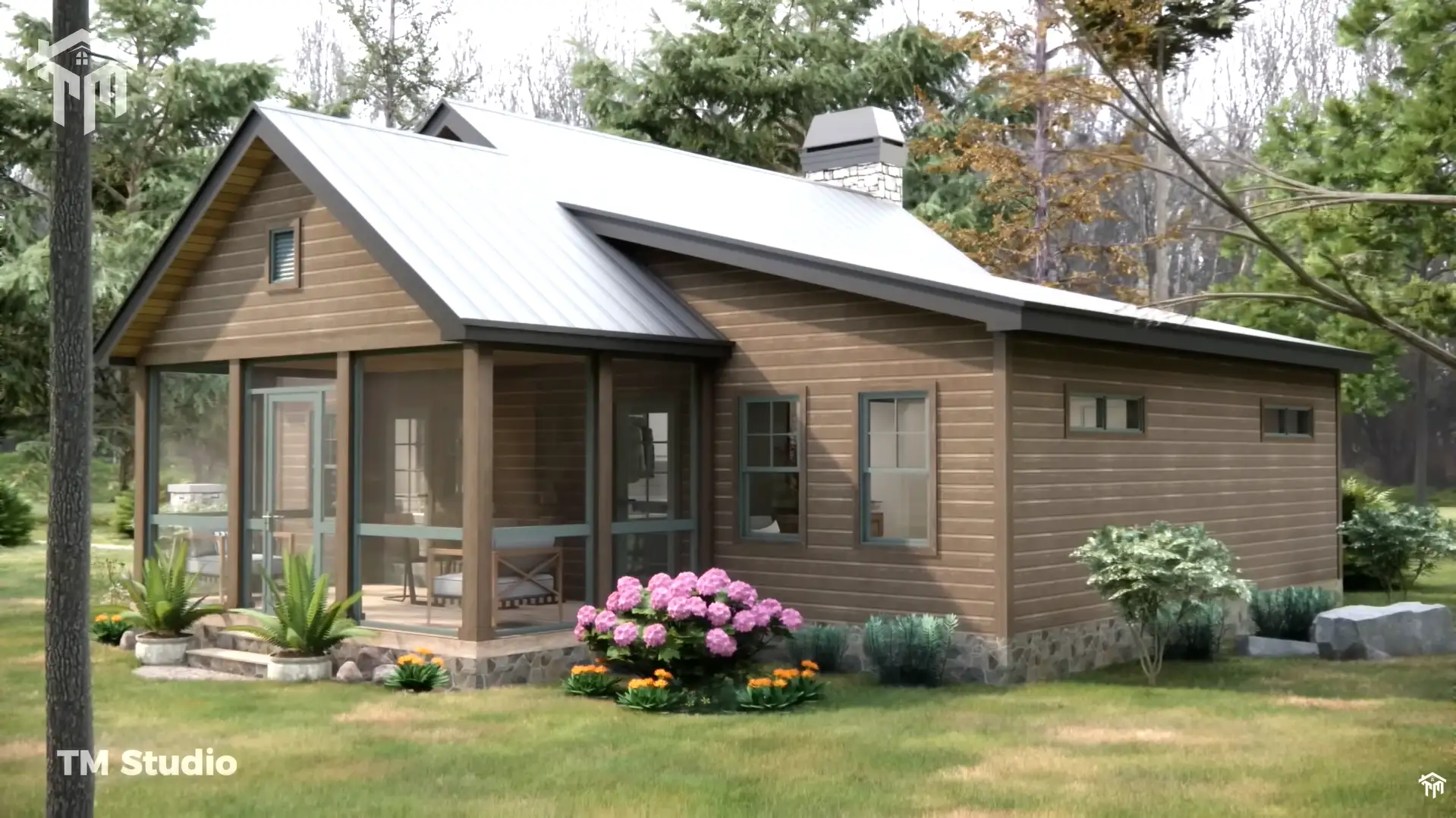 tm studio small house design 2 bedroom house plan