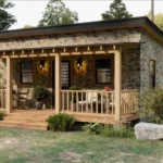 23'x20' (7x6m)Tiny Yet Beautiful: Discover This Small House floor plan TM Studio