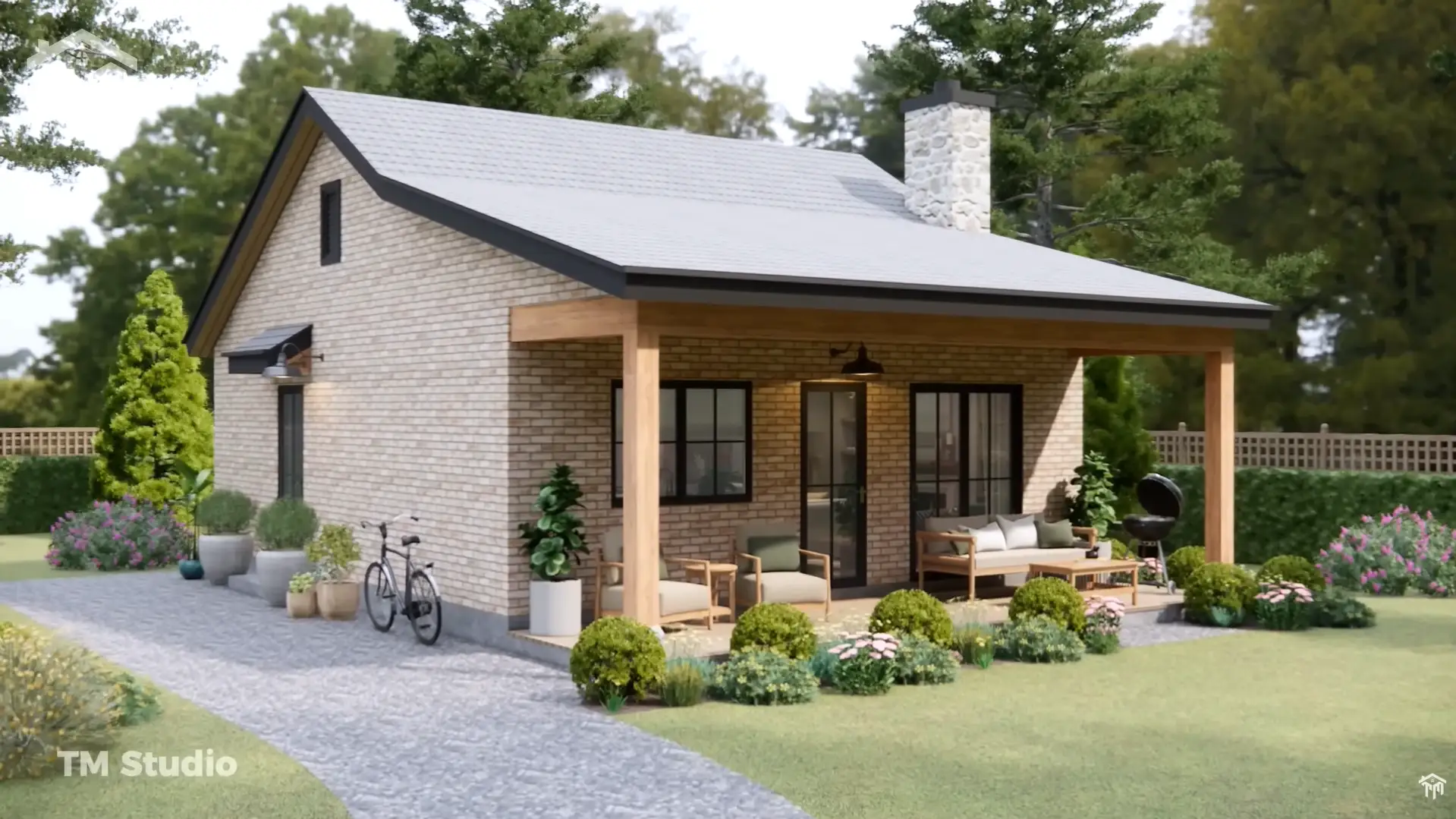 1 bedroom house plan 23'x26' The Perfect Small House for a Cozy Life | Small House Ideas