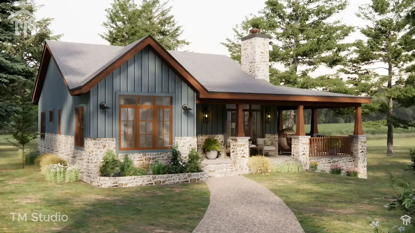 Tm studio house plans 2 bedroom under 1162 sq ft