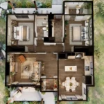 TM Studio 2 bedroom cottage house floor plan