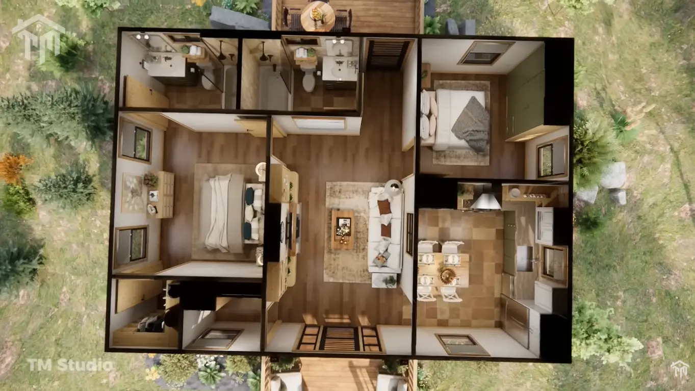 tm studio 2 bedroom floor plan