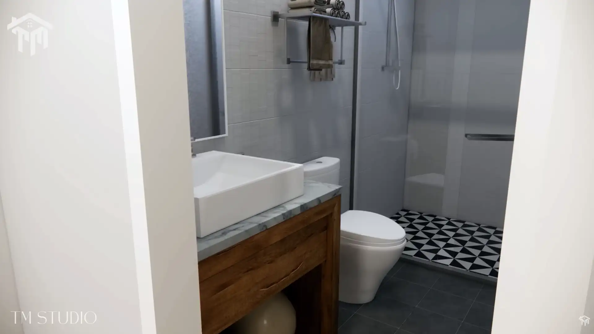 tm studio small house design 3 bedroom house Floor plan sale