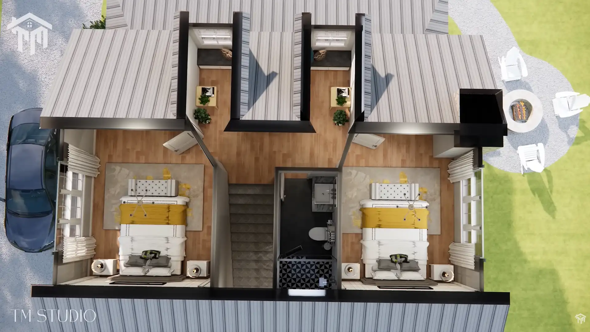 tm studio small house design 3 bedroom house Floor plan sale