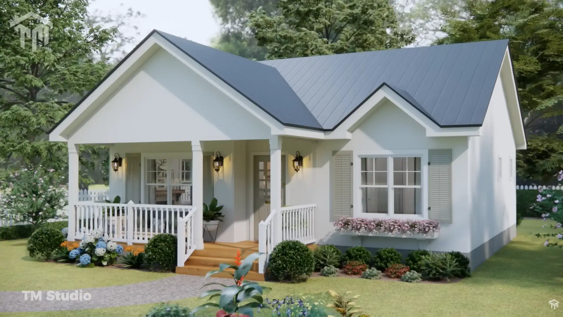 The PERFECT Layout for a Peaceful Country Home | Beautiful Small House Design