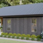 TM STUDIO small house design floor plan 33'x30' (10x9m) The Perfect Small Country House: Beautiful & Comfortable.