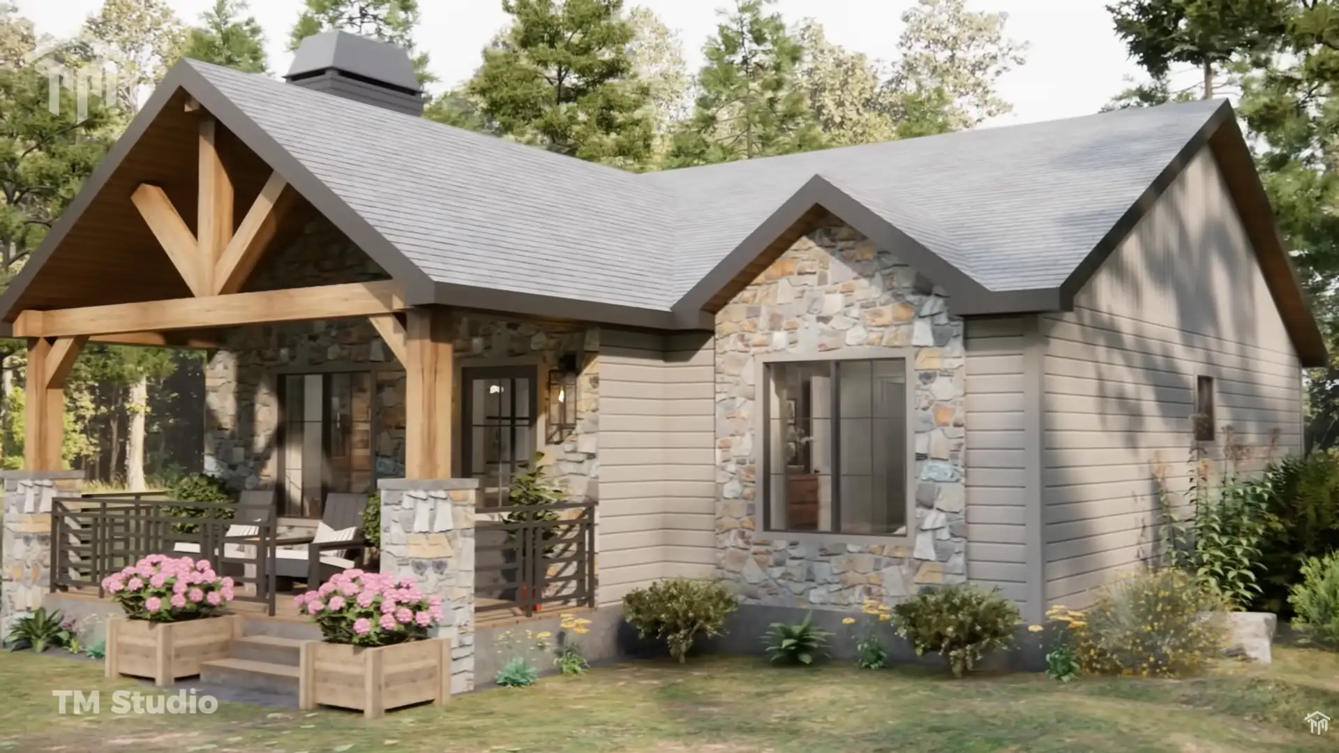 tm studio This COZY Small Home Will Make Your Heart MELT | A One-Level Masterpiece! floor plan