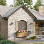 29'x36' (9x11m) What An Amazing Cabin Home | Cozy & Charm | 2-Bedroom Small House Floor plan TM Studio small house design