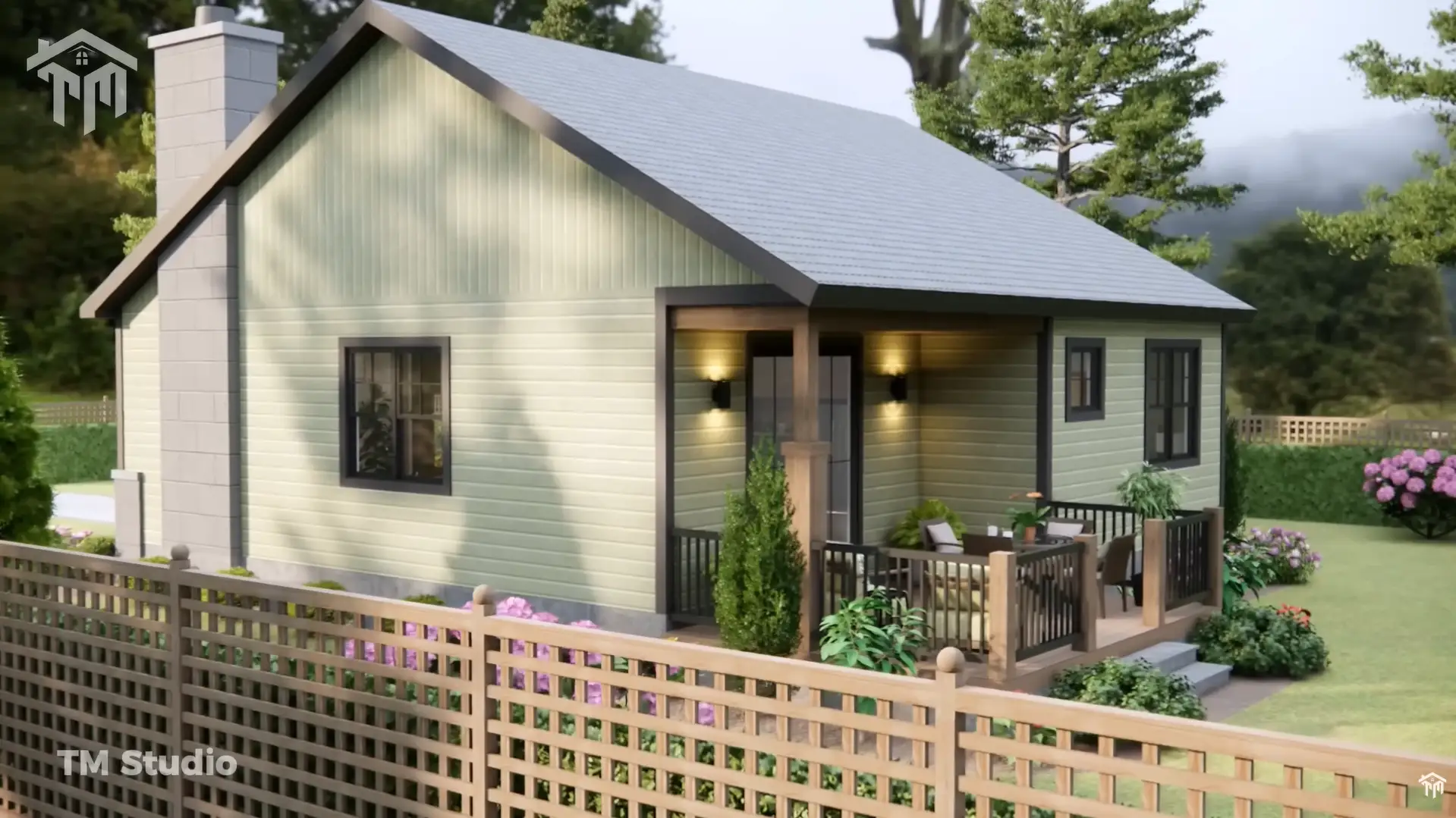 TM Studio 2 bedroom 2 bathroom house plan
