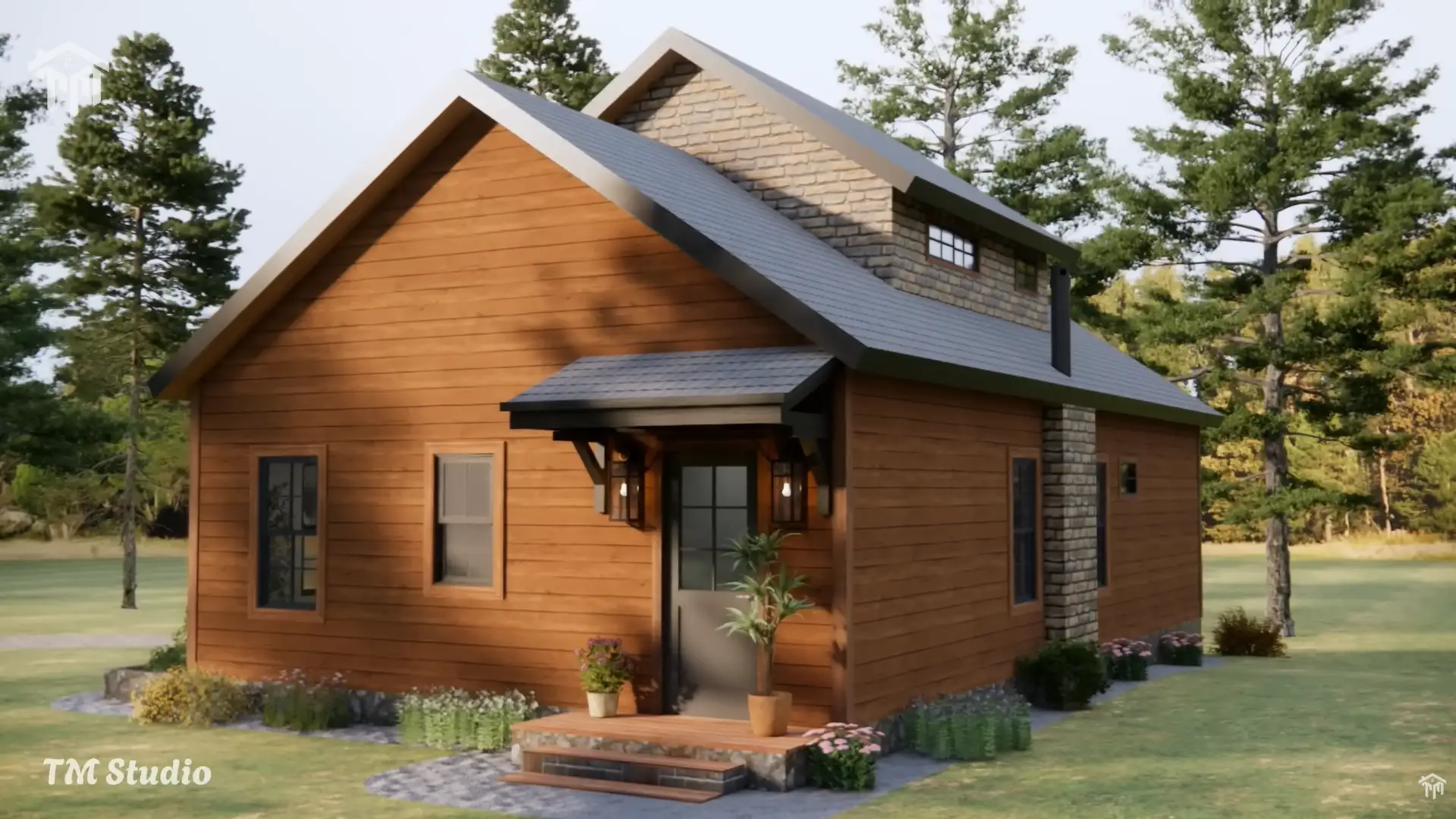 tm studio 2 story house plan