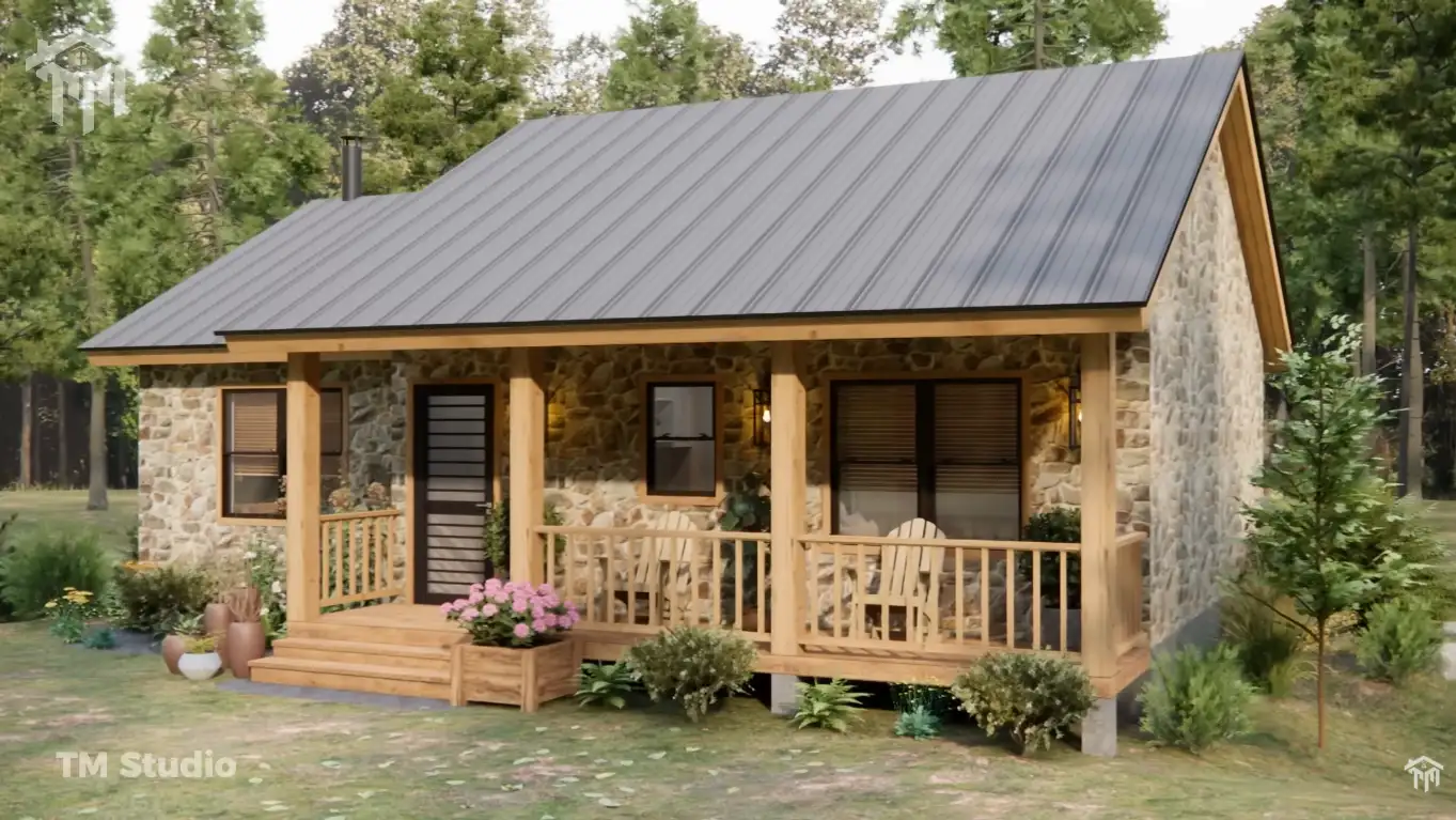 This Small Home Wraps You in Warmth and Peace (860 sq.ft)