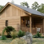 TM Studio small house design 1 bedroom floor plan