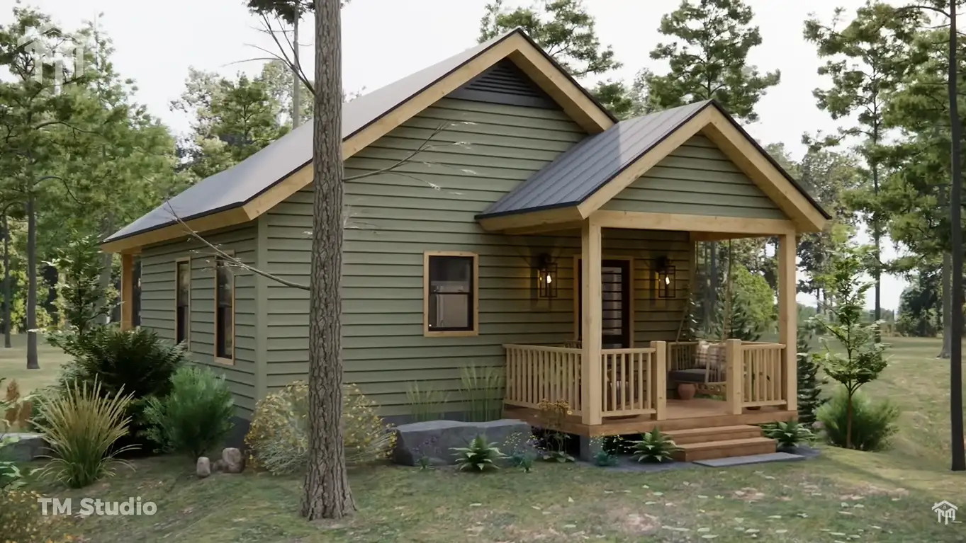 23'x23' (7x7m) This AMAZING Small House Breaks All Expectations tm studio small house design floor plan