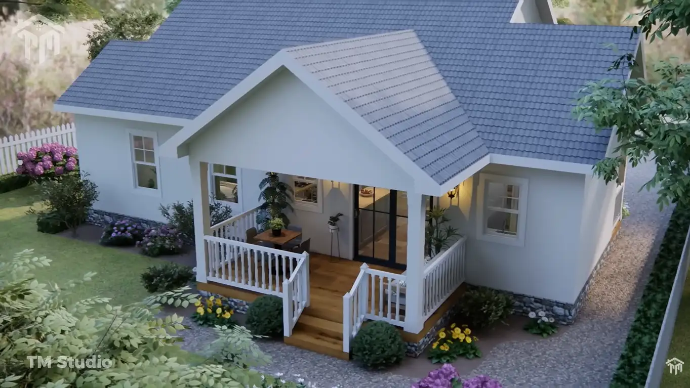 tm studio small house design 2 bedroom house plan