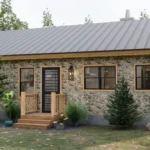 2-Bedroom Cabin Perfection: Designed for Comfort (38'x29') tm studio 2 bedroom house plan