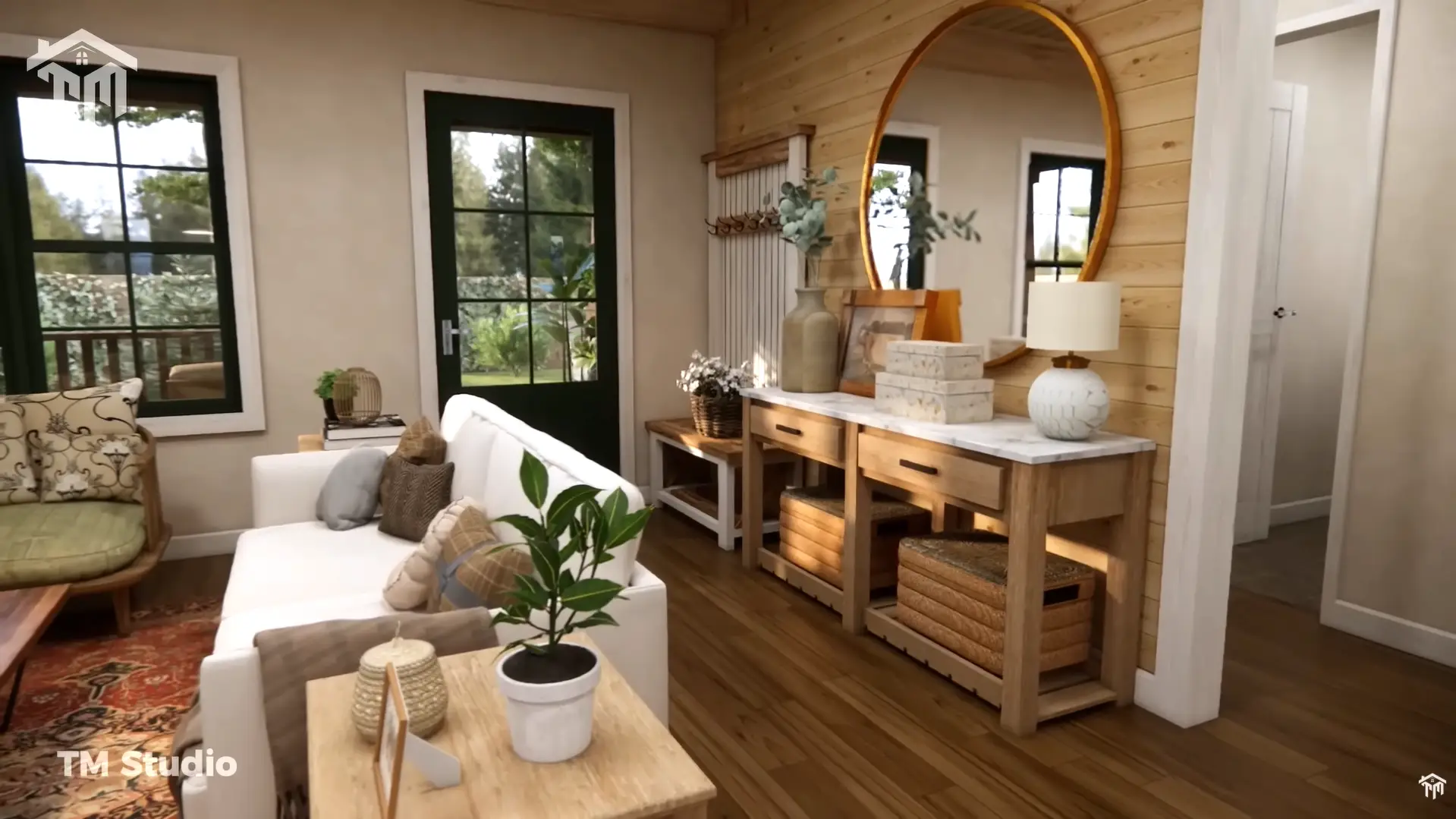 tm studio 2 bedroom 1 bathroom house plan