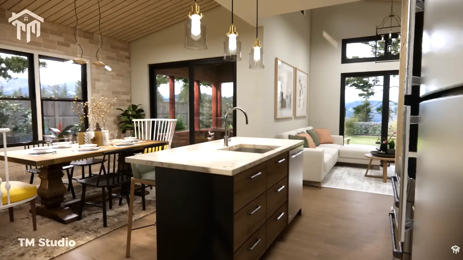 tm studio 2 bedroom 1 bathroom house plan Embracing Nature's Warmth and Radiance! Small House Design Ideas