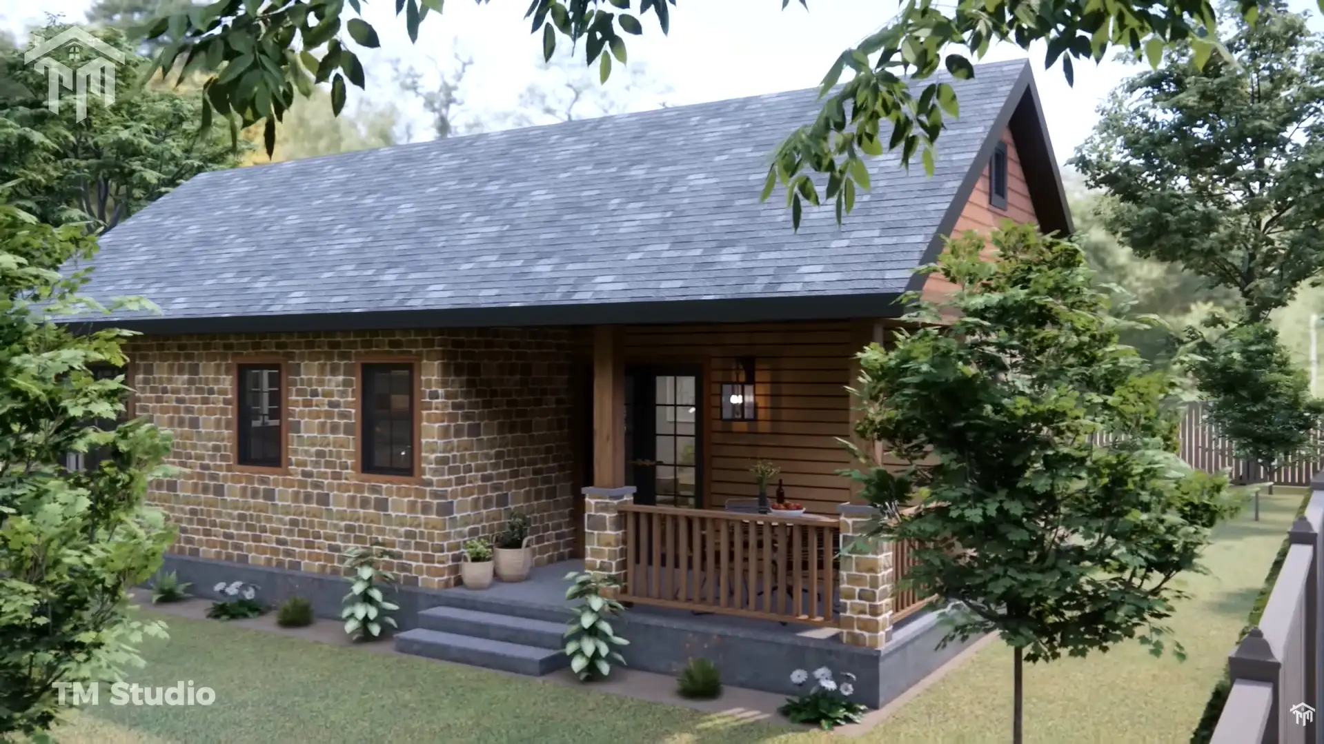 tm studio 2 bedroom house plan 830 Sq Ft (77m2) This Small House Has It All | Cozy and Charming...