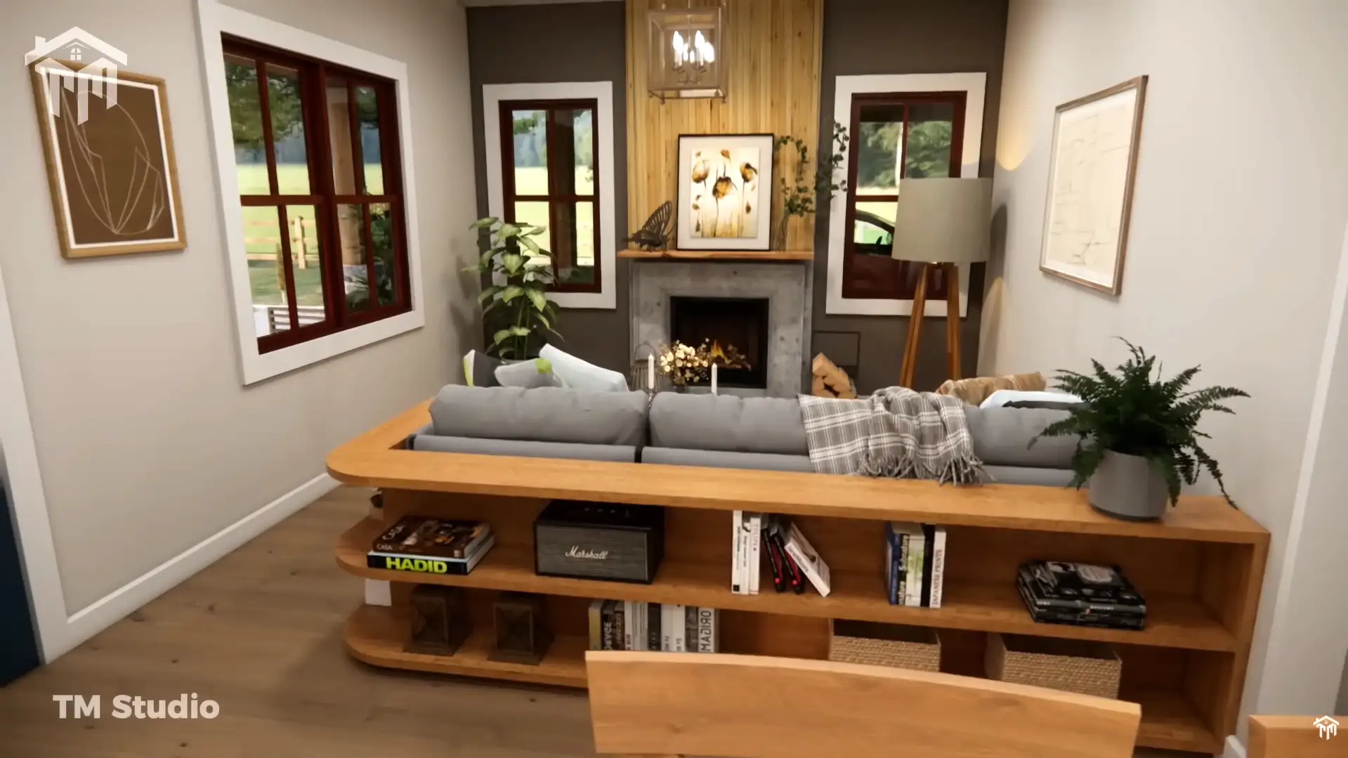 TM Studio small house design 2 bedroom house plan 33'x30' (10x9m) This Small House is Really Like A DREAM...!!! Sweet & Cozy Escape!