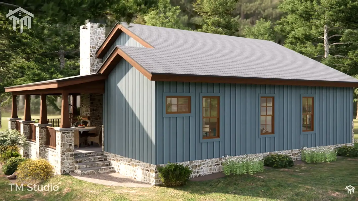 Tm studio house plans 2 bedroom