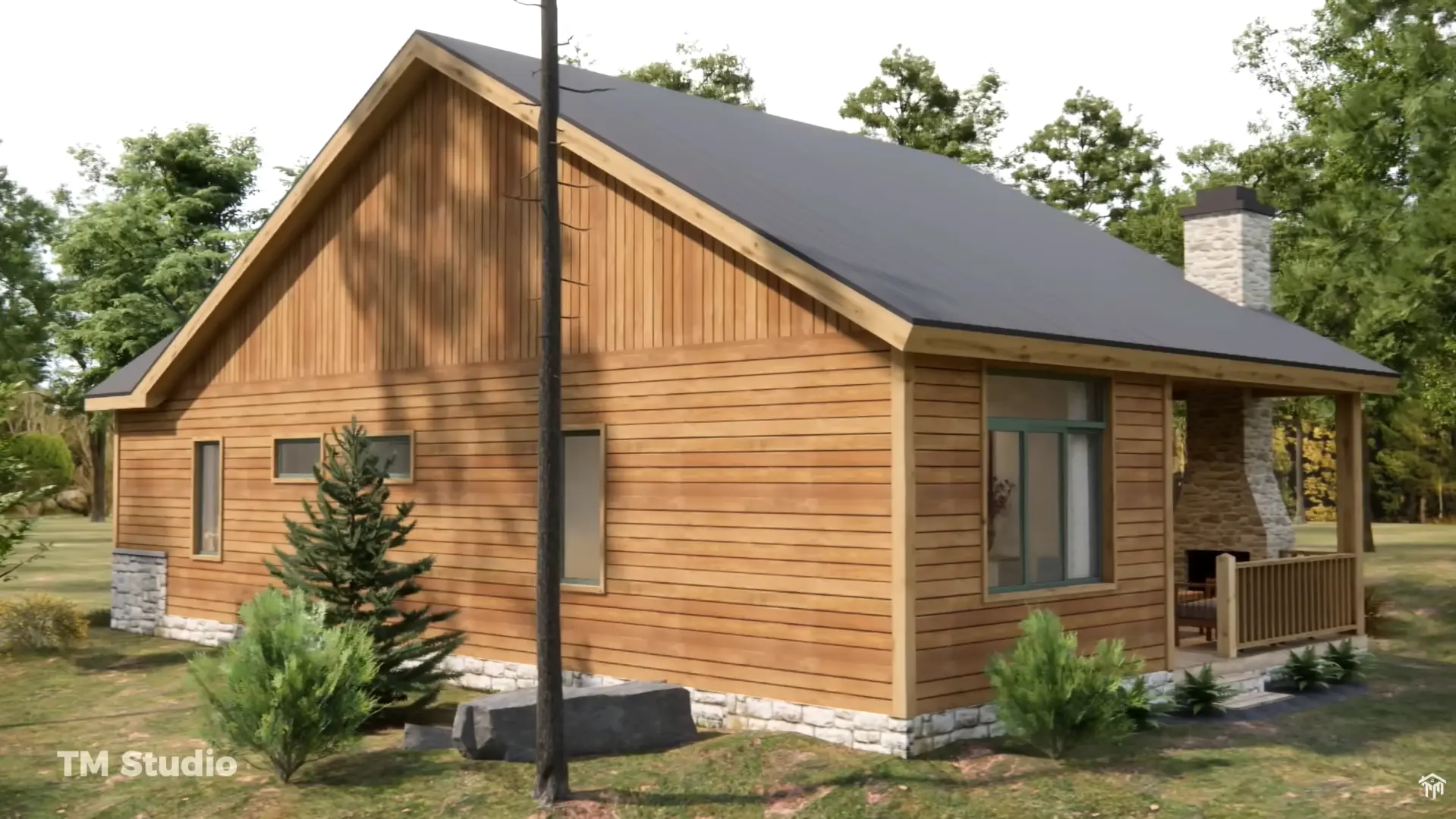 2 bedroom house plan by tm studio small house design