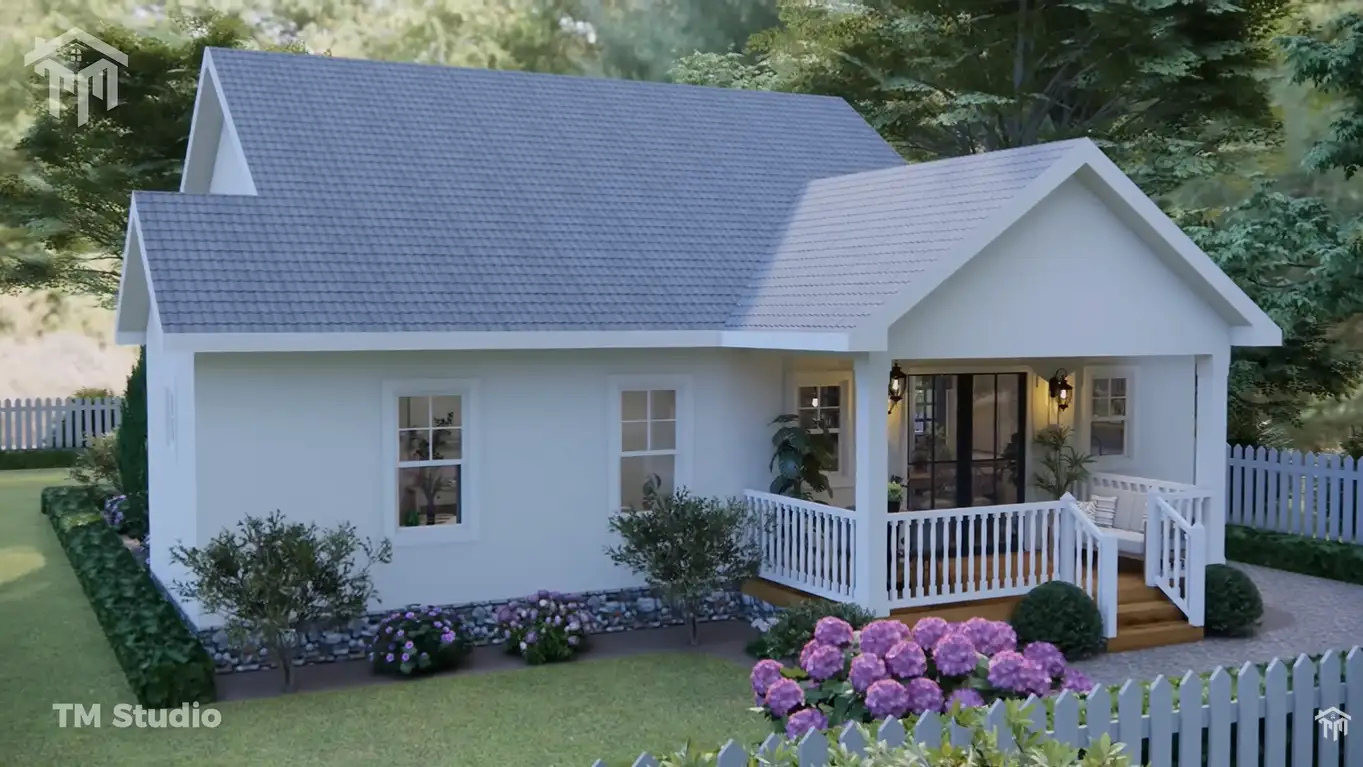 tm studio small house design 2 bedroom house plan