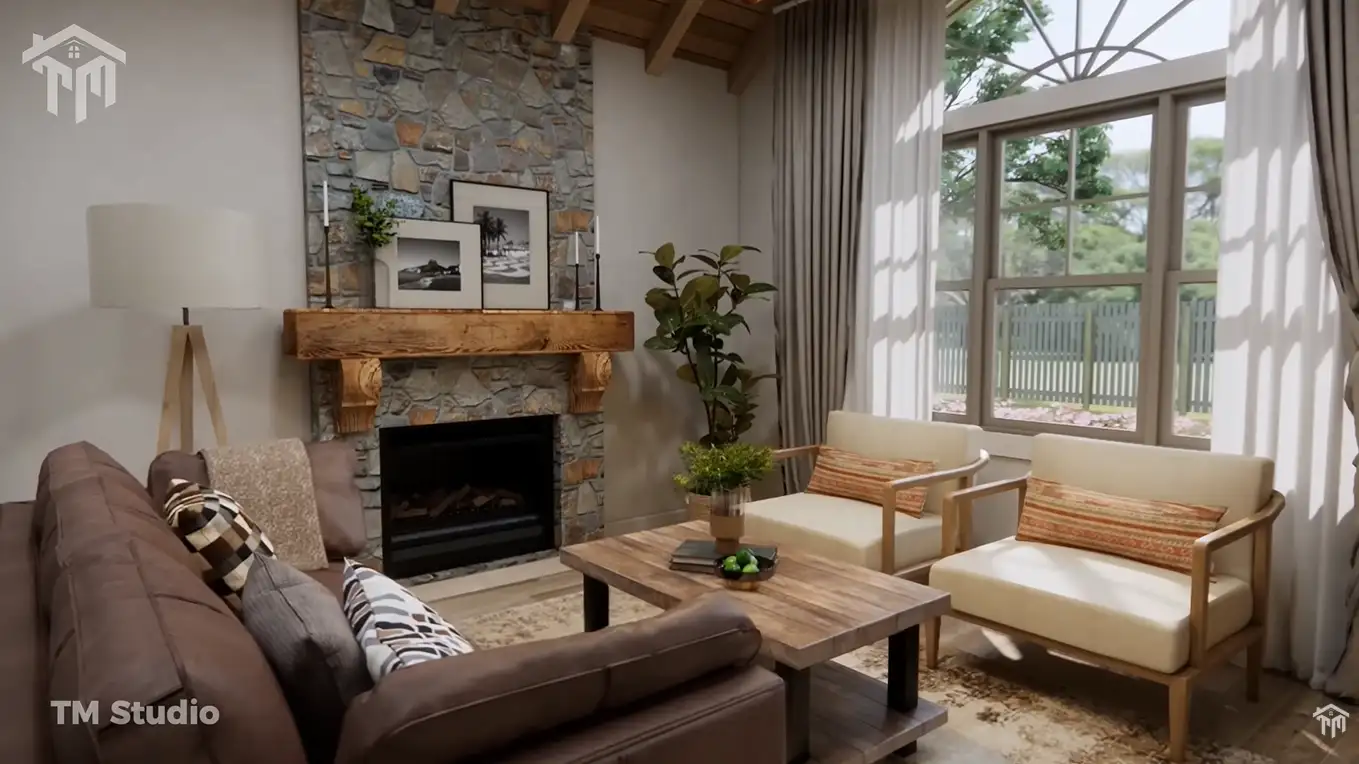 tm studio 2 bedroom house plan Absolutely Gorgeous Small House | 2-Bedroom | COZY & CHARMING.