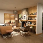 2-Bedroom Cabin Perfection: Designed for Comfort (38'x29') tm studio 2 bedroom house plan