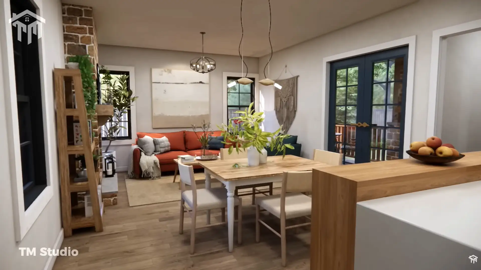 tm studio 2 bedroom house plan 830 Sq Ft (77m2) This Small House Has It All | Cozy and Charming...