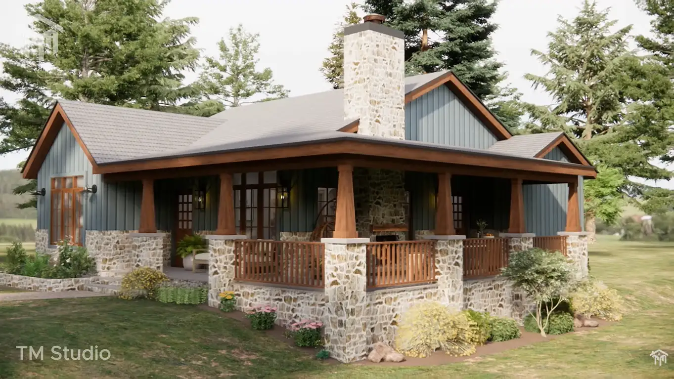 Tm studio house plans 2 bedroom