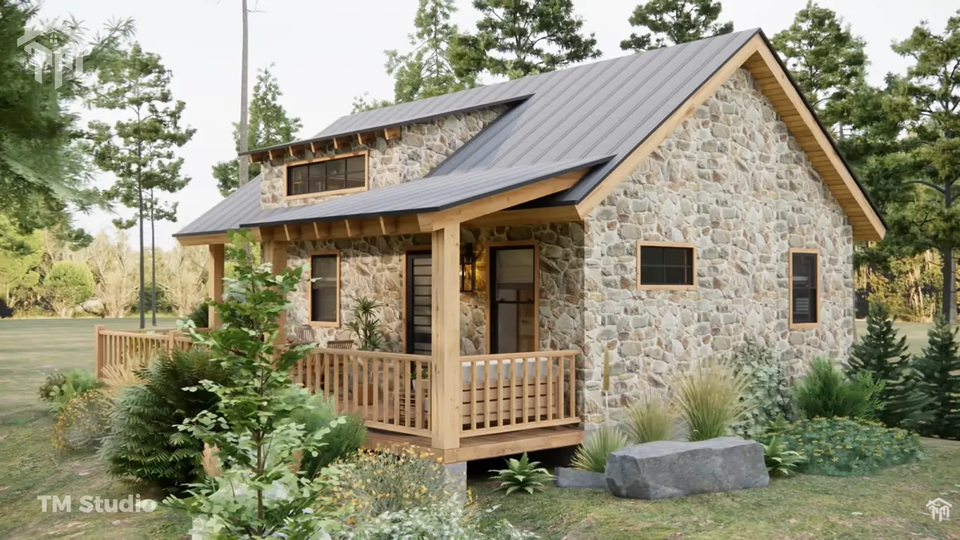 tm studio 2 bedroom house plan with loft bedroom