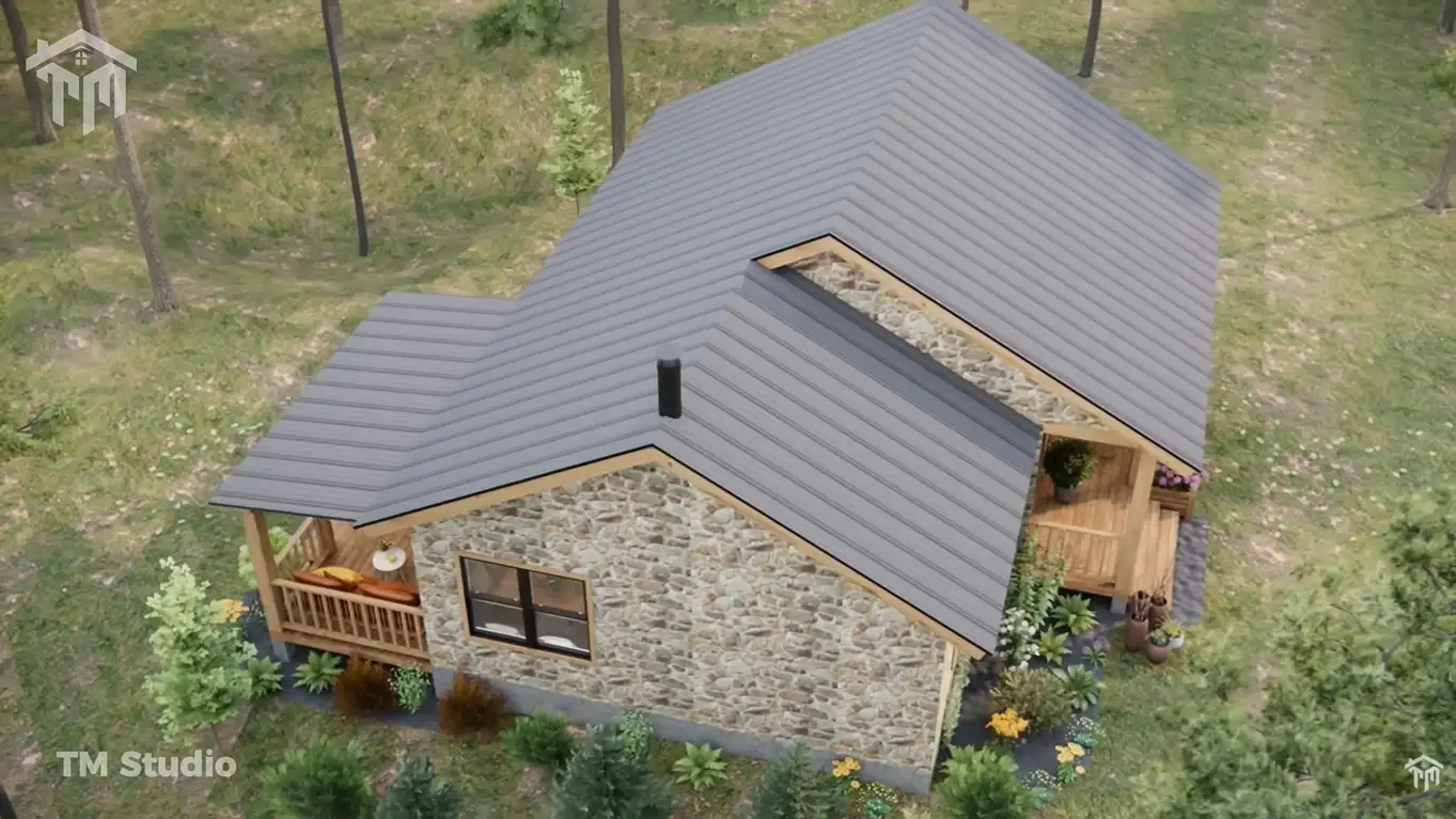 tm studio This Small Home Wraps You in Warmth and Peace (860 sq.ft)