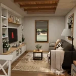 23'x20' (7x6m)Tiny Yet Beautiful: Discover This Small House floor plan TM Studio