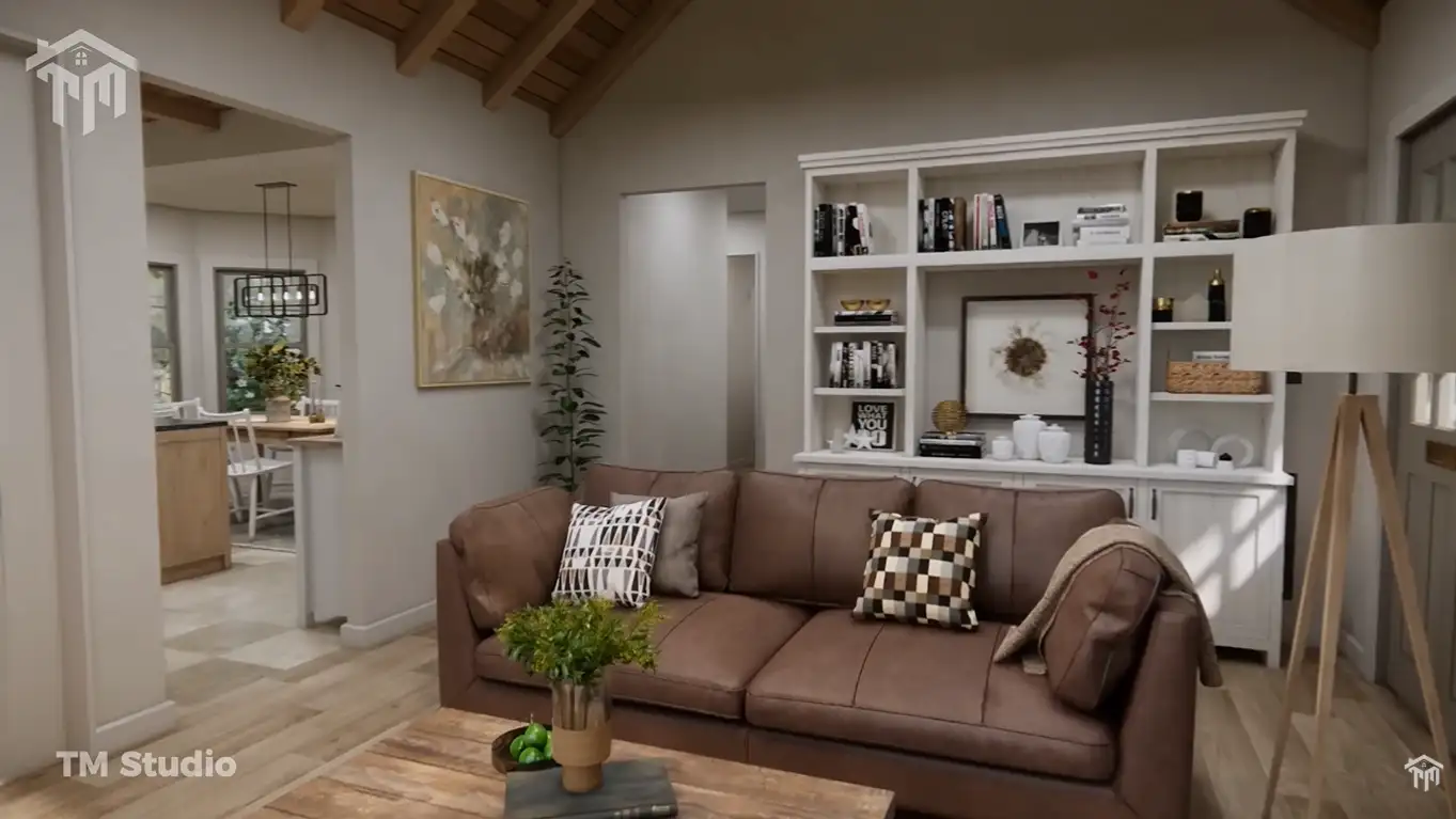 tm studio 2 bedroom house plan Absolutely Gorgeous Small House | 2-Bedroom | COZY & CHARMING.