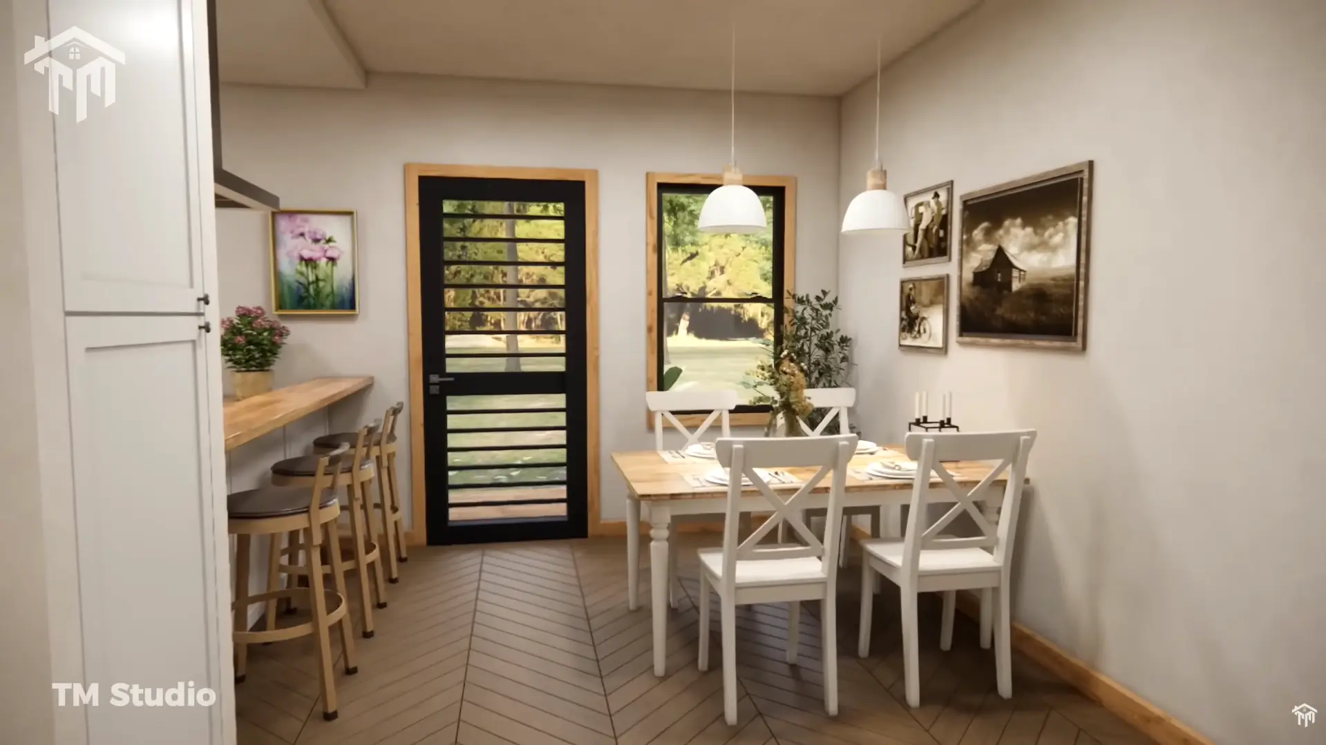 2-Bedroom Cabin Perfection: Designed for Comfort (38'x29') tm studio 2 bedroom house plan