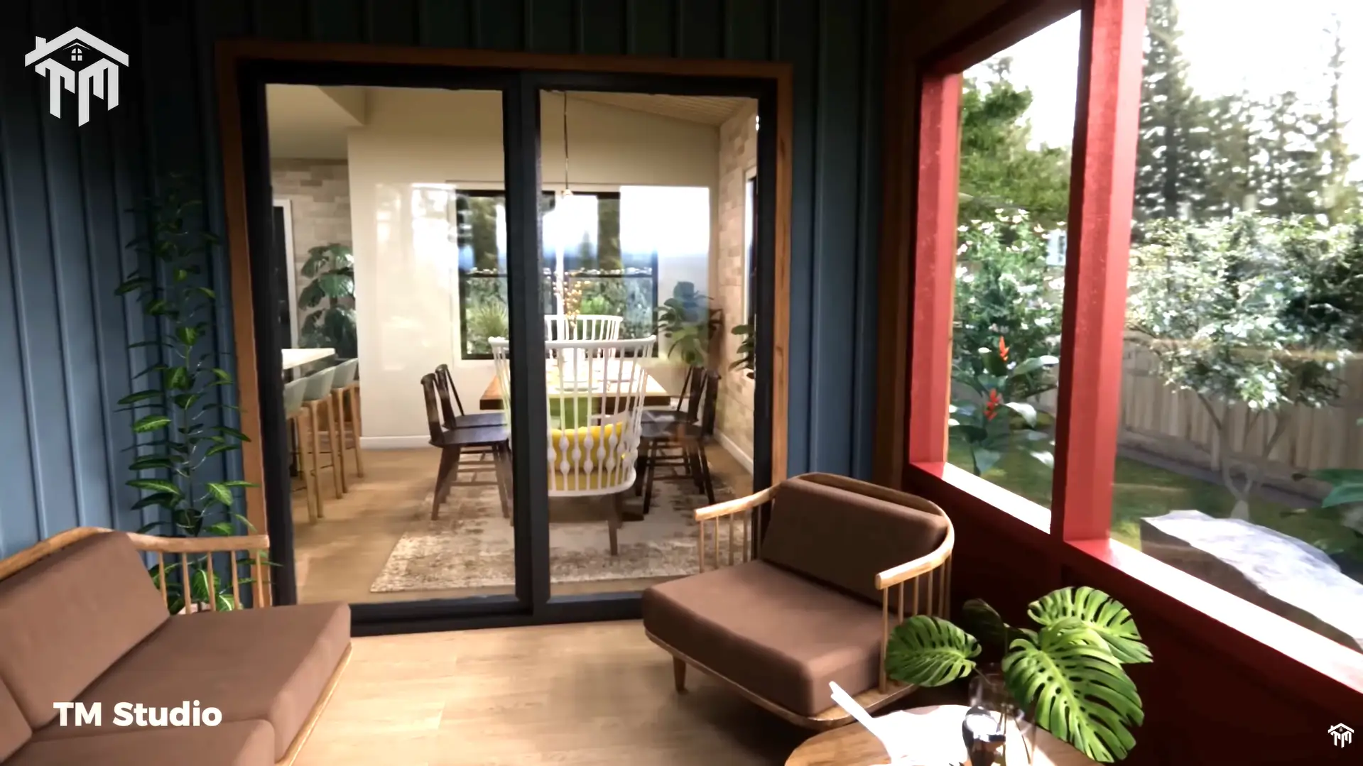 tm studio 2 bedroom 1 bathroom house plan Embracing Nature's Warmth and Radiance! Small House Design Ideas