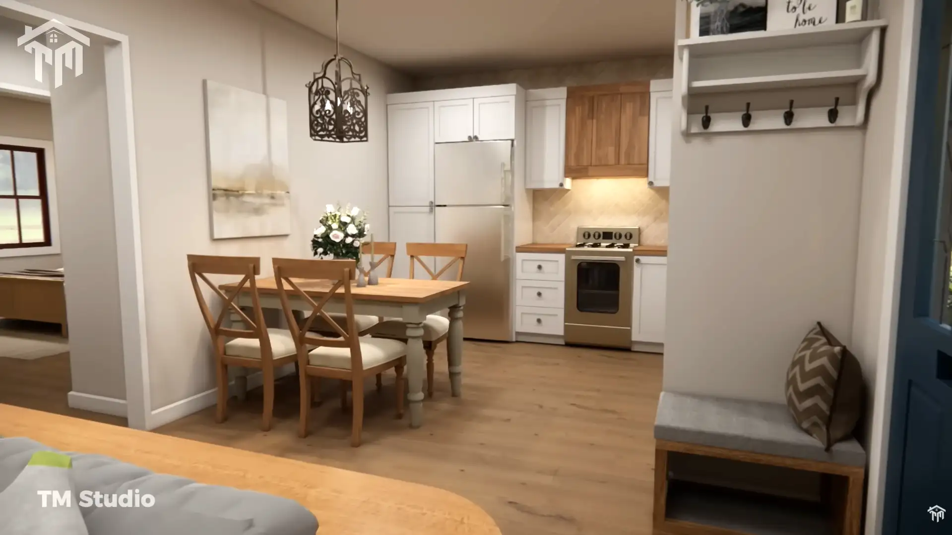 TM Studio small house design 2 bedroom house plan 33'x30' (10x9m) This Small House is Really Like A DREAM...!!! Sweet & Cozy Escape!