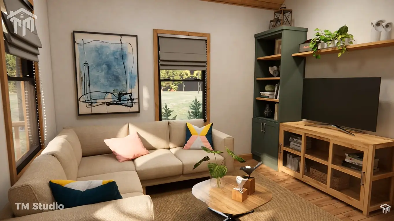 tm studio 2 bedroom house plan with loft bedroom