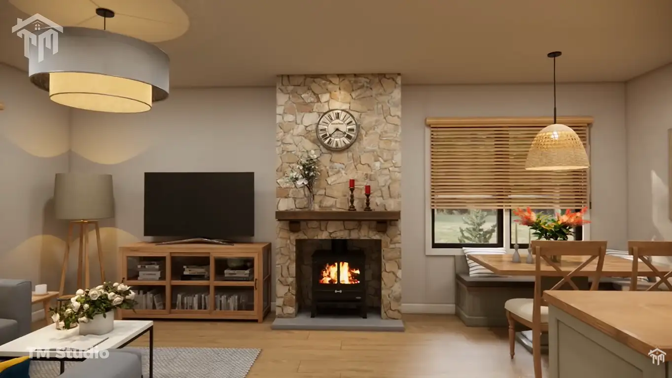 This Small Home Wraps You in Warmth and Peace (860 sq.ft)